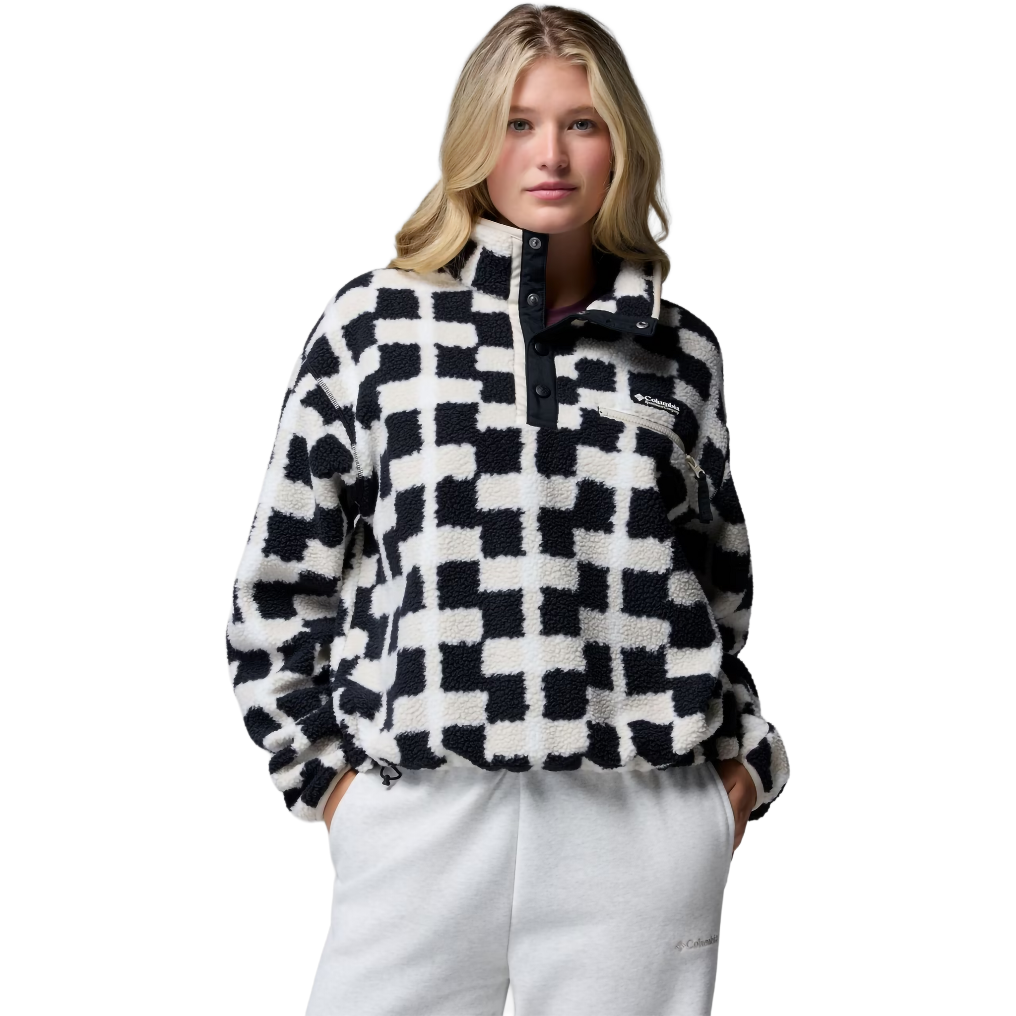 Women's Helvetia II Printed Crop 1/2 Snap Pullover alternate view