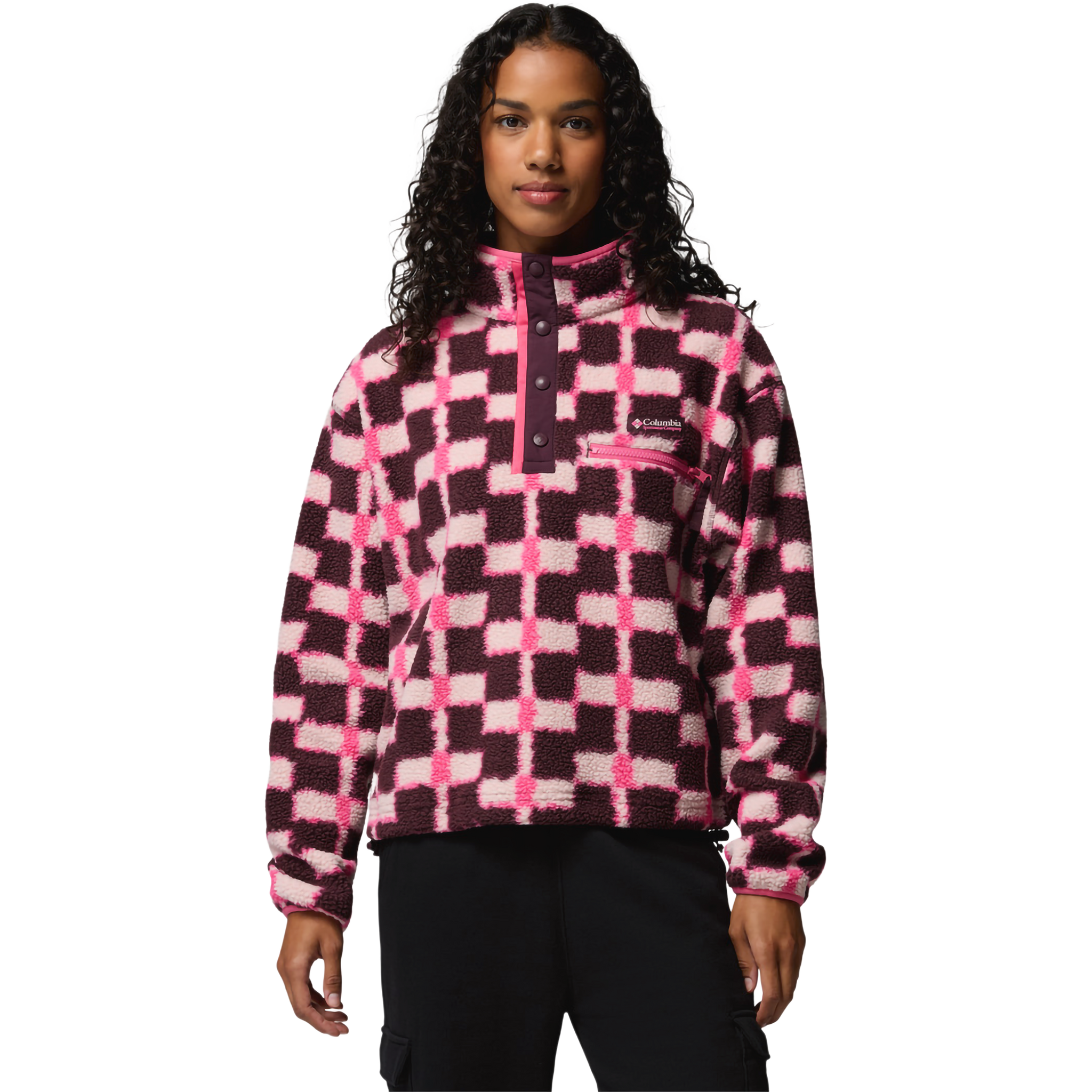 Women's Helvetia II Printed Crop 1/2 Snap Pullover alternate view