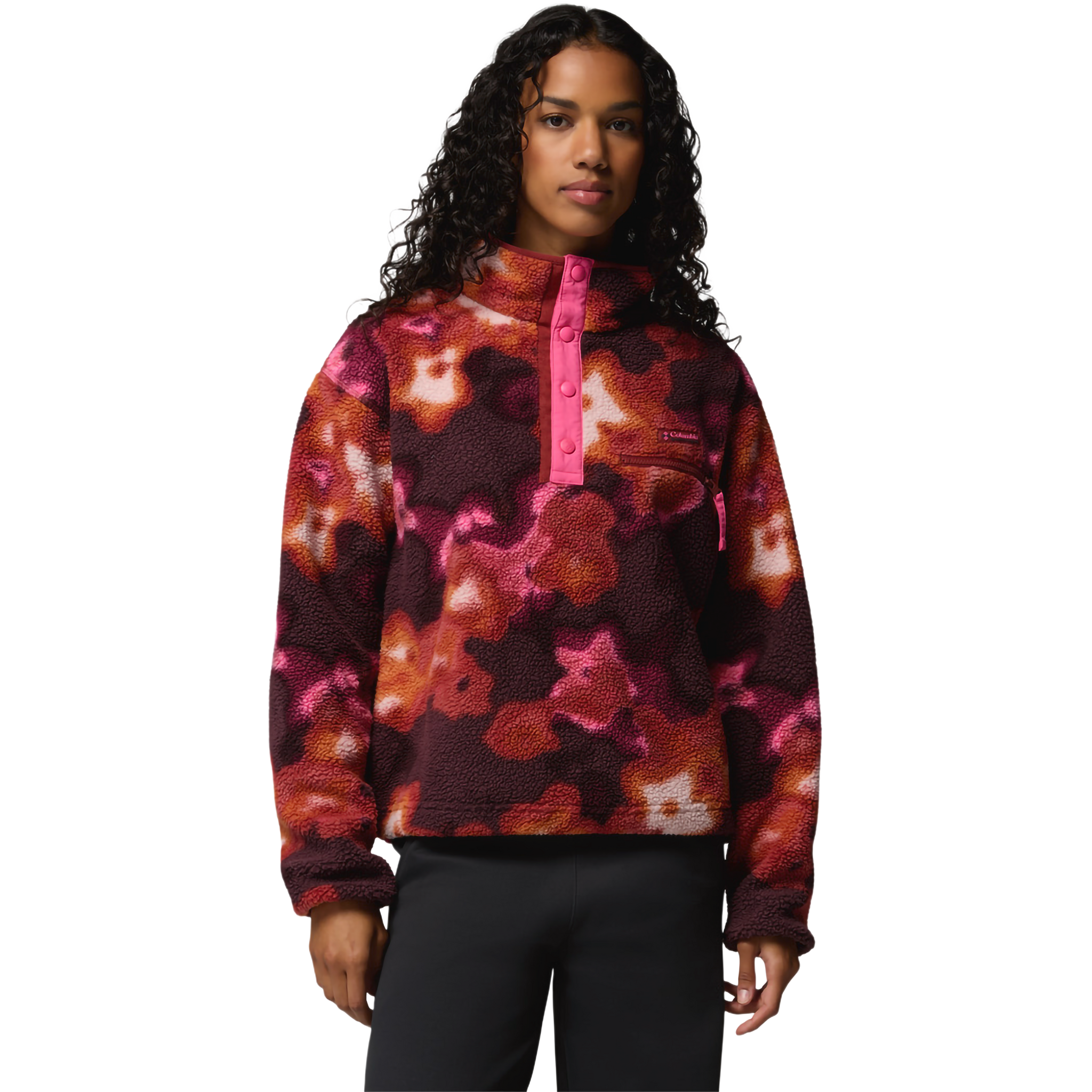Women's Helvetia II Printed Crop 1/2 Snap Pullover alternate view