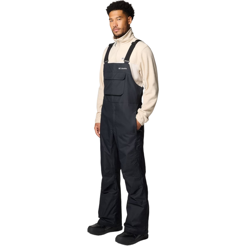 Men's Iceventure II Bib, Columbia Men's Iceventure™ II Bib in Black front left