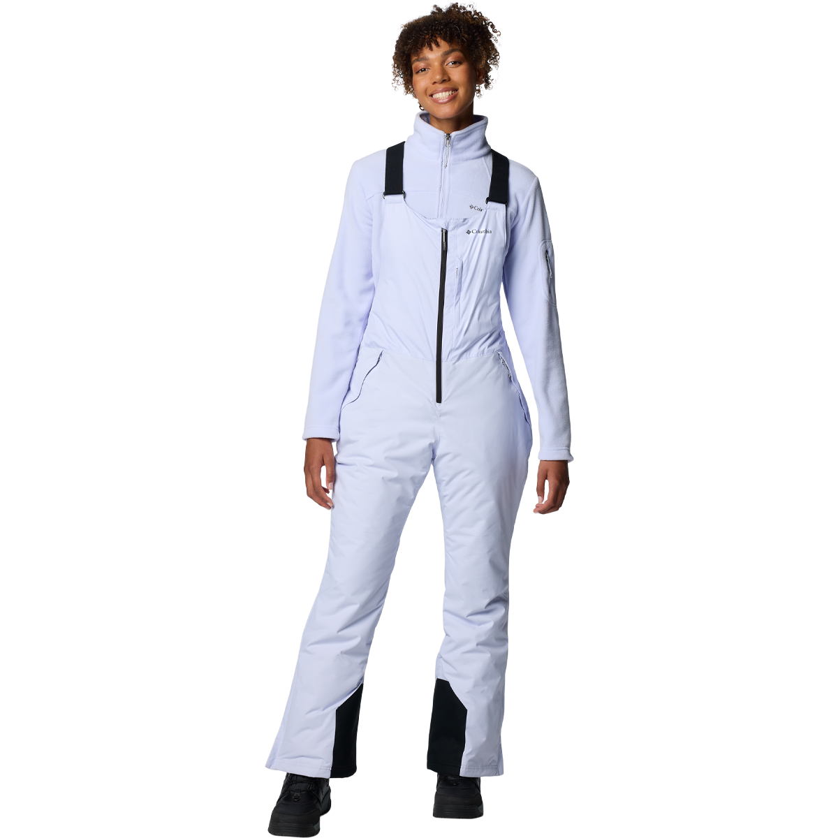 Columbia Women's Iceventure™ II Bib in Snowdrift Dobby Black