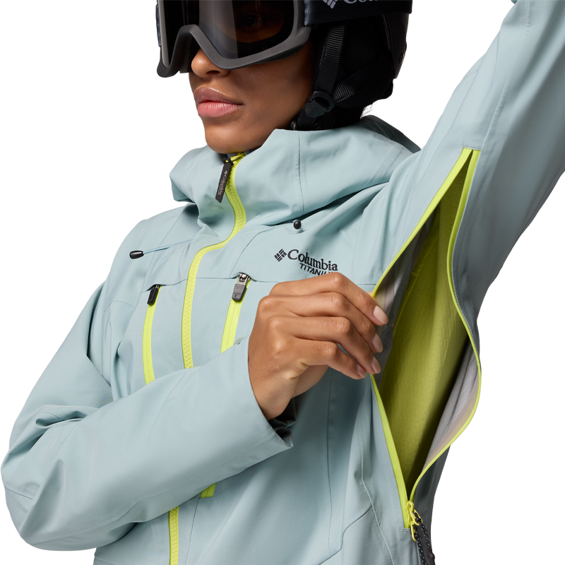 Women's Platinum Peak II 3L Shell, Columbia Women's Platinum Peak™ II 3L Shell Jacket underarm vent