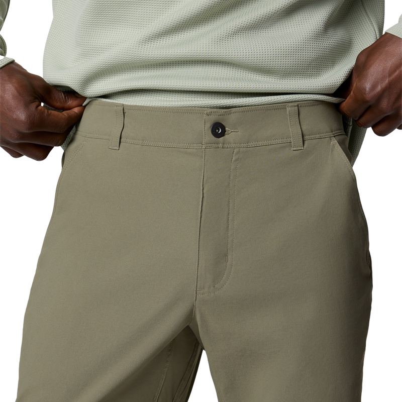 Men's Black Mesa Woven Pant, Columbia Men's Black Mesa Woven Pant Front Button