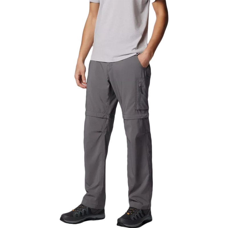 Men's Silver Ridge Utility Convertible Pant, Columbia Men's Silver Ridge Utility Convertible Pant in 023-City Grey front left