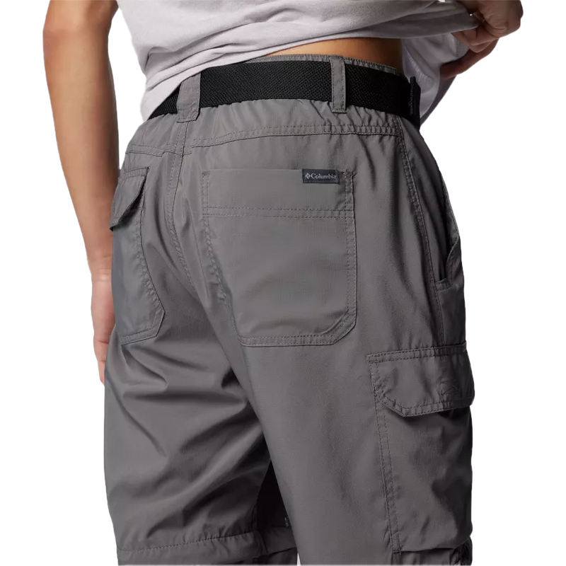 Men's Silver Ridge Utility Convertible Pant, Columbia Men's Silver Ridge Utility Convertible Pant in 023-City Grey belt back