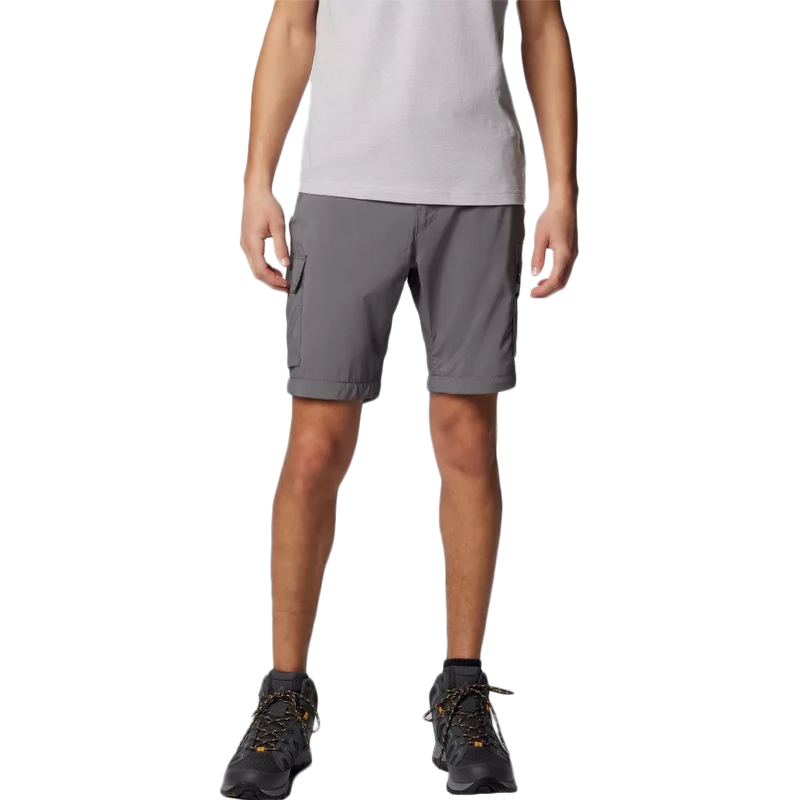 Men's Silver Ridge Utility Convertible Pant, Columbia Men's Silver Ridge Utility Convertible Pant in 023-City Grey shorts conversion front