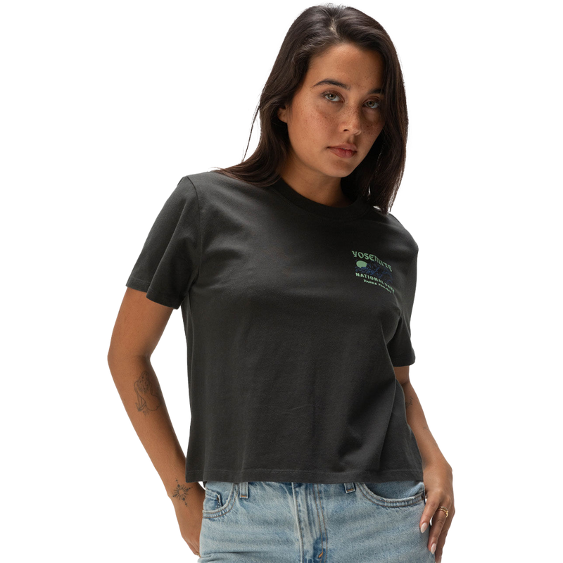 Women's Yosemite Puff Print Short Sleeve Boxy Tee, Parks Project Women's Yosemite Puff Print SS Boxy Tee front