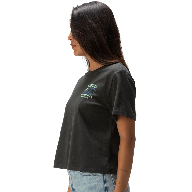 Women's Yosemite Puff Print Short Sleeve Boxy Tee, Parks Project Women's Yosemite Puff Print SS Boxy Tee side