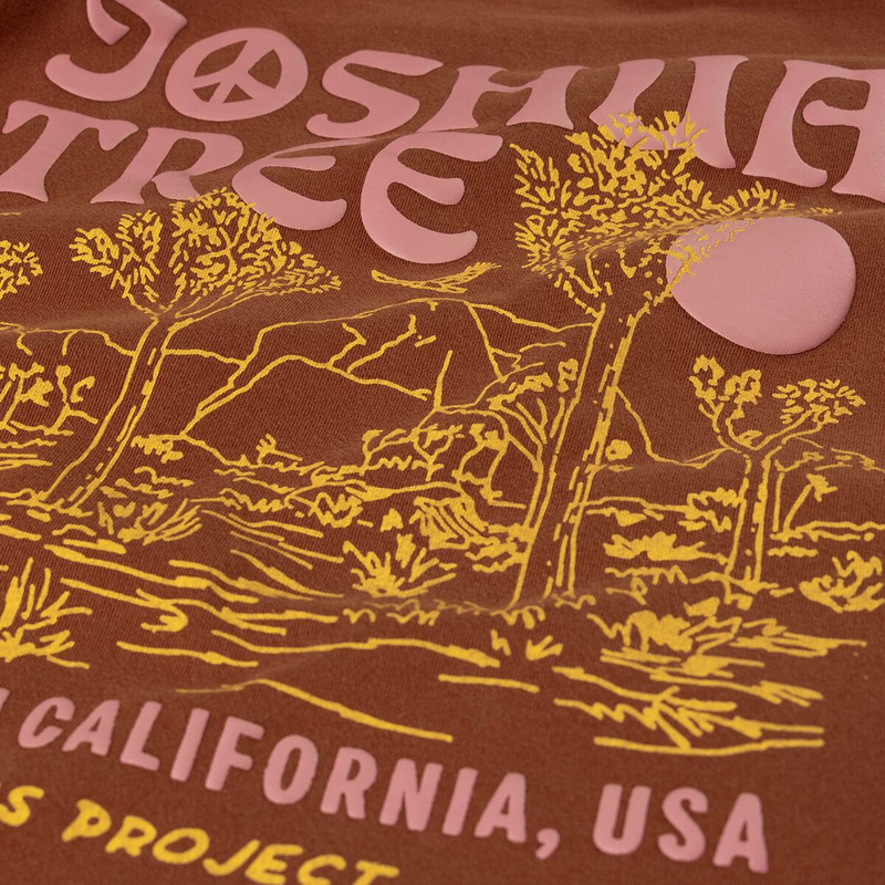 Men's Joshua Tree Puff Print Short Sleeve Tee, Parks Project Joshua Tree Puff Print back detail