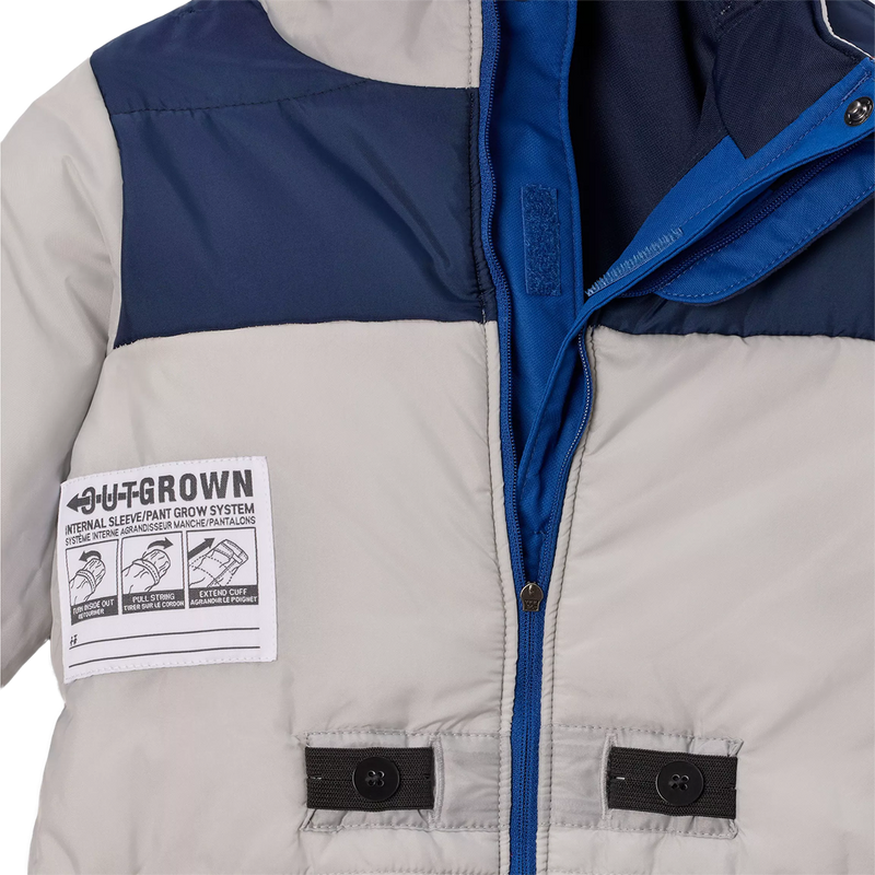 Youth Buga III Suit, Columbia Youth Buga III Suit in Mountain Blue Collegiate Navy name tag