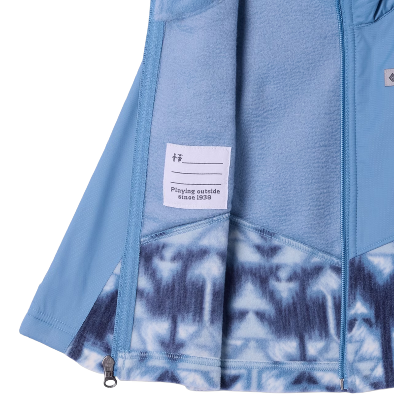 Youth Toddler Steens Mt II Overlay Hoody, Columbia Toddler Steens Mt™ II Overlay Hooded Fleece Jacket in 448 Rainy Day Sketchup tag