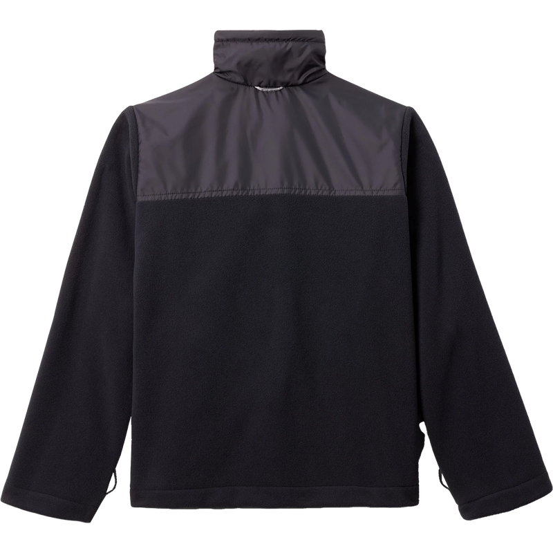 Youth Bugaboo III Interchange Jacket, Columbia Youth Bugaboo III Interchange Jacket in Black City Grey fleece midlayer back
