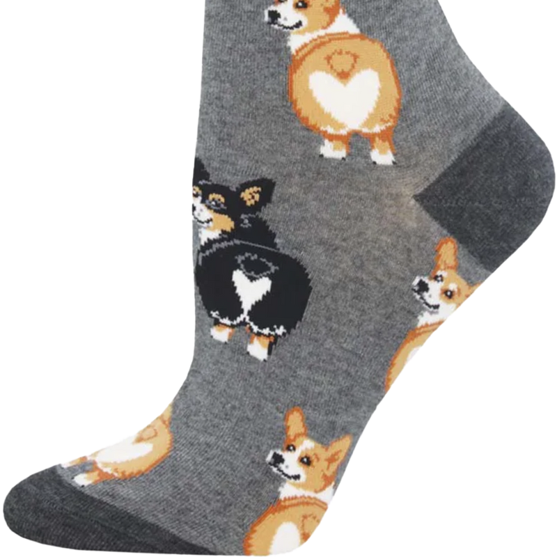 Women's Corgi Butt, Socksmith Women's Corgi Butt toe and heel