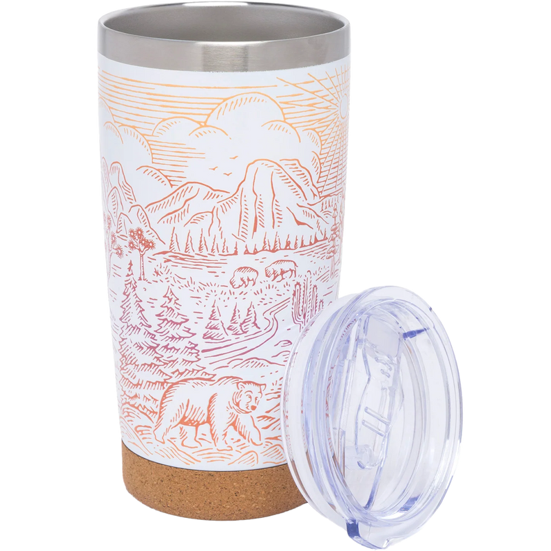 National Parks Iconic Ombre 20 oz Insulated Mug, Parks Project National Parks Iconic Ombre 20 oz Insulated Mug with lid off