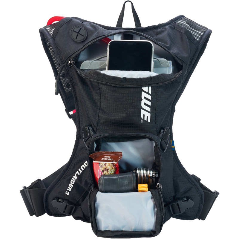 Outlander 3L, USWE Outlander 3L in Carbon Black unzipped and loaded