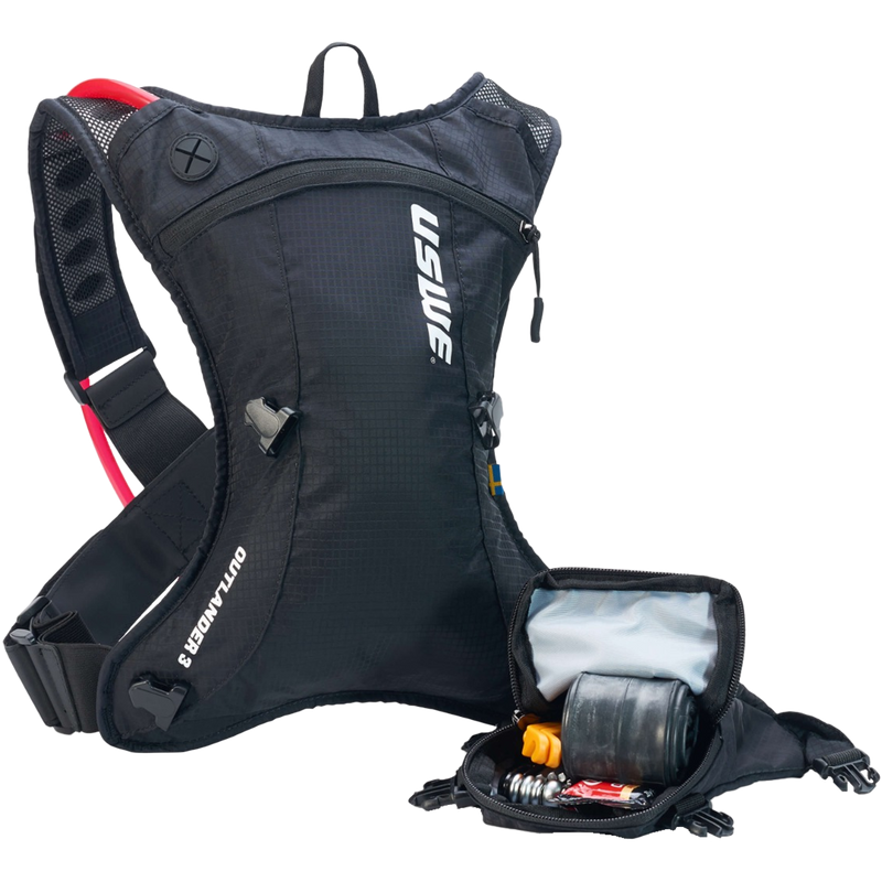 Outlander 3L, USWE Outlander 3L in Carbon Black with Detachable Multi Pocket