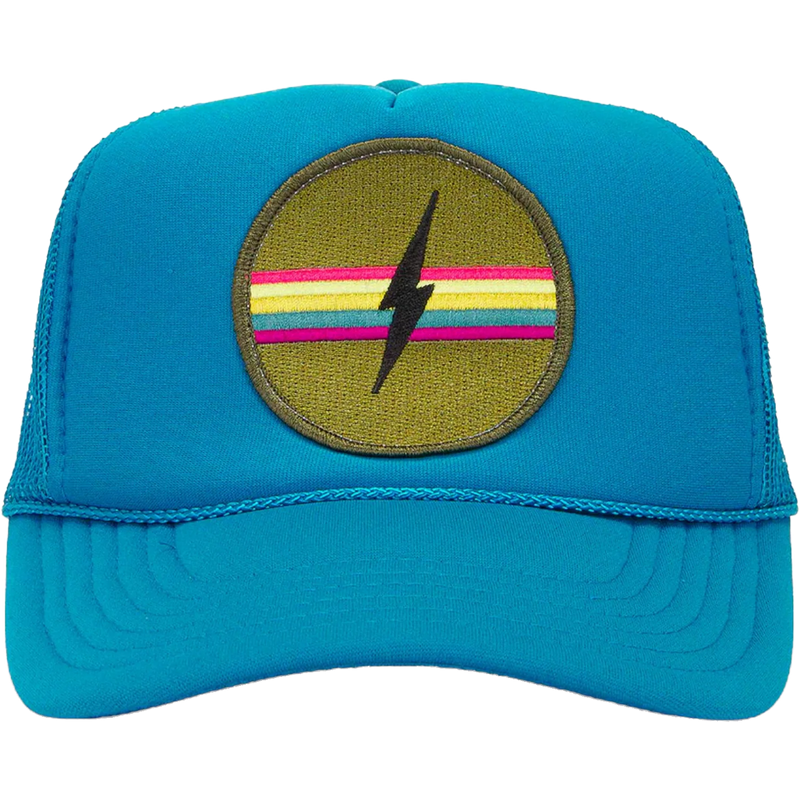Electric Rainbow Trucker Hat, Featured Image