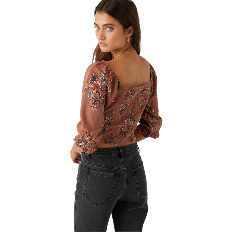 Women's Emersyn Top, O'Neill Women's Emersyn Top in Tobacco back