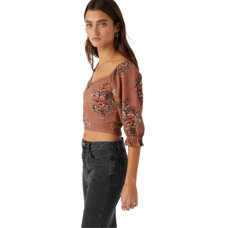 Women's Emersyn Top, O'Neill Women's Emersyn Top in Tobacco left