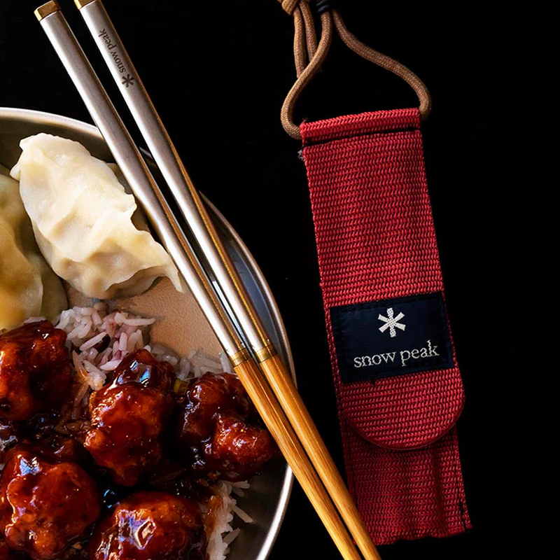 Wabuki Chopsticks L, Snow Peak Wabuki Chopsticks L with meal