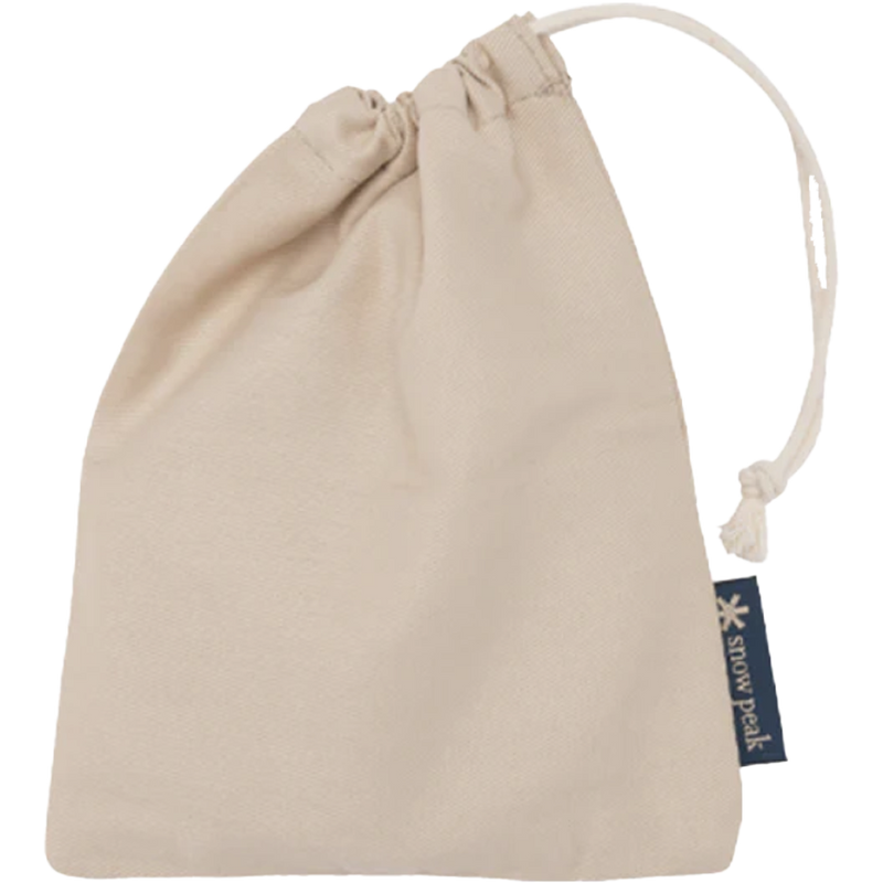 Round Titanium 5 oz Flask, Snow Peak Round Titanium 5 oz Flask carry bag