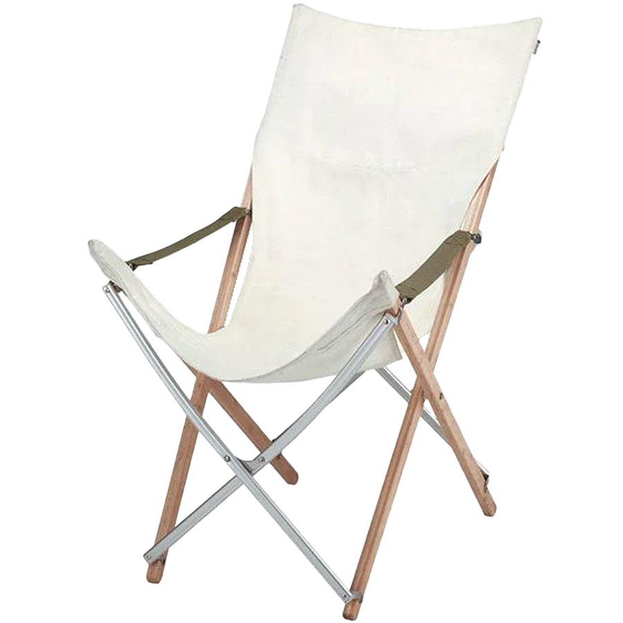 Snow Peak Renewed Take! Bamboo Chair Long in Ivory