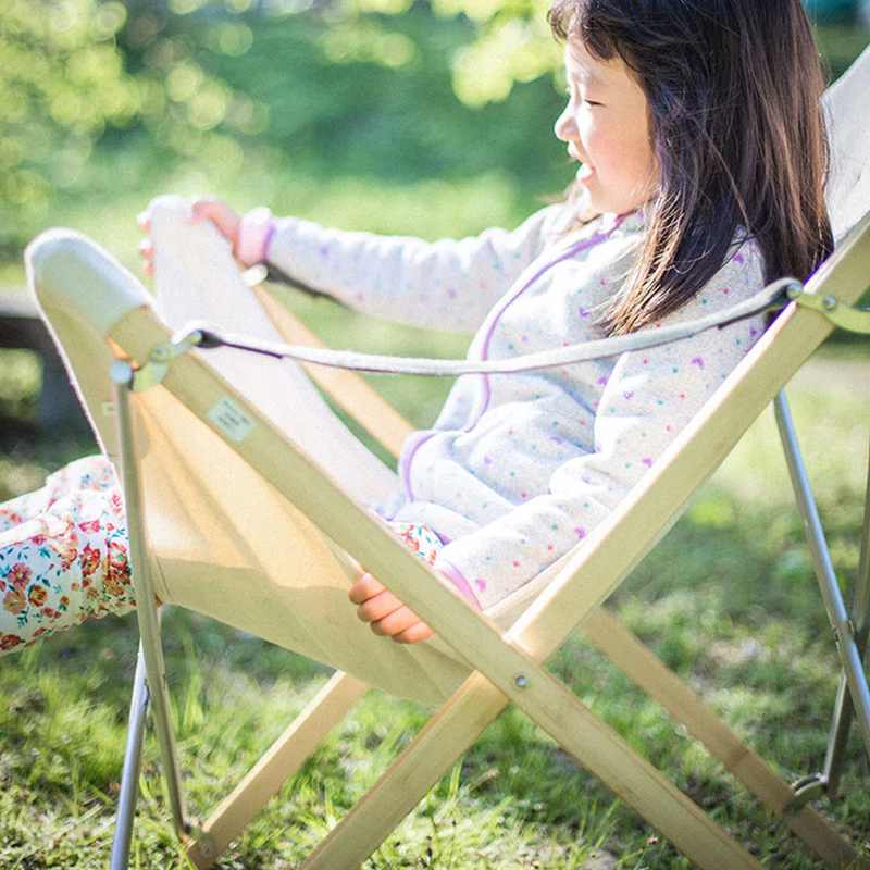 Renewed Take! Bamboo Chair Long, Snow Peak Renewed Take! Bamboo Chair Long with kid