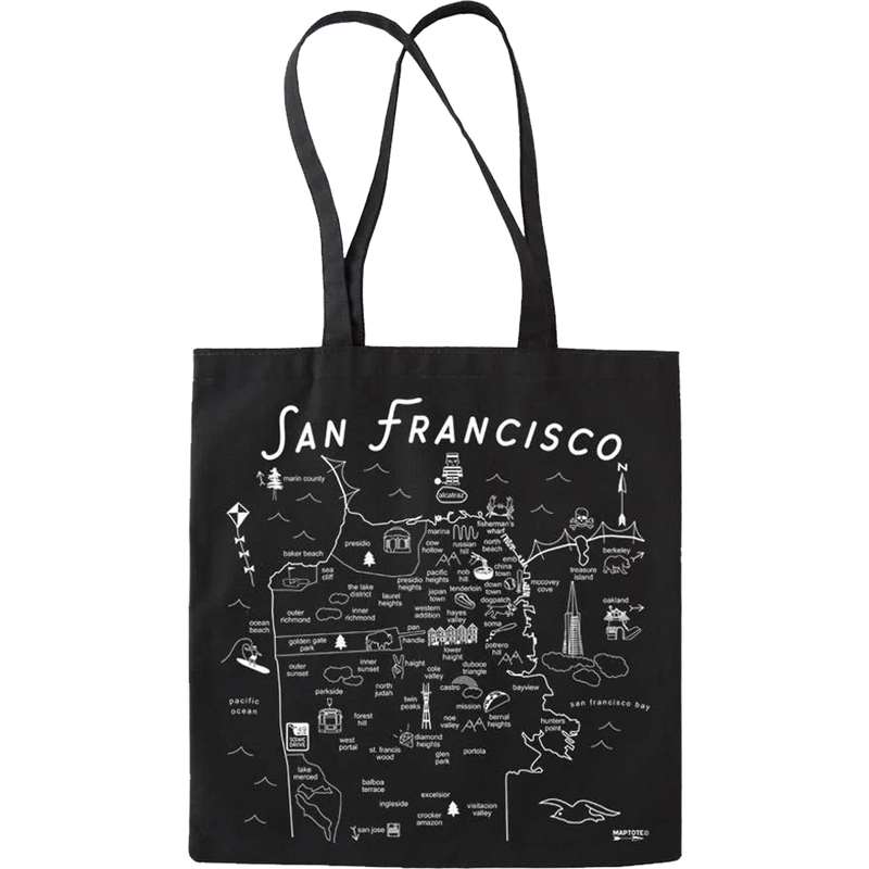 San Francisco Black Everyday Tote, Featured Image