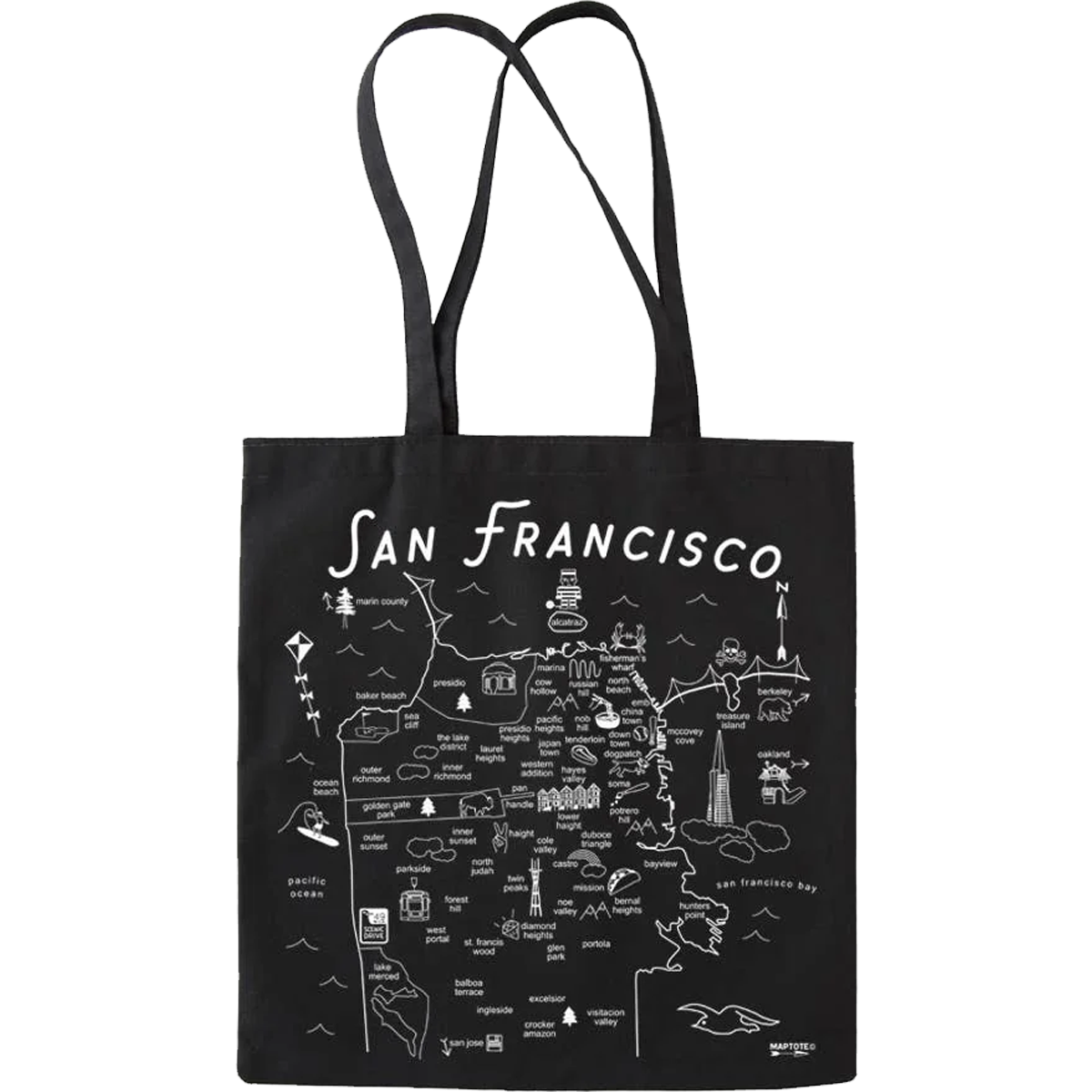 San Francisco Black Everyday Tote alternate view