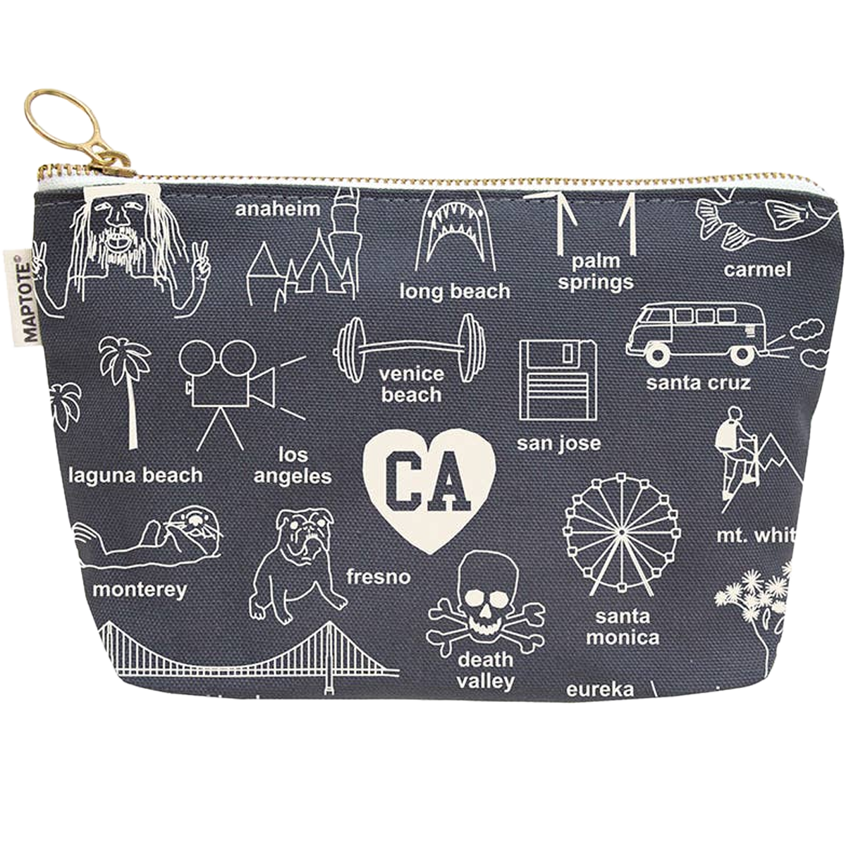 California Zipped Pouch alternate view
