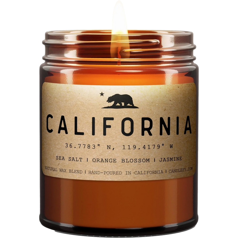 California Golden State Candle, Candlefy California Golden State Candle lit