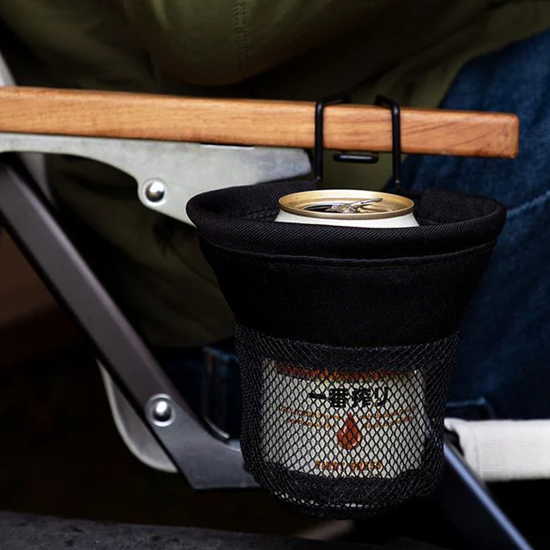 Low Chair Cup Holder, Snow Peak Low Chair Cup Holder on chair arm