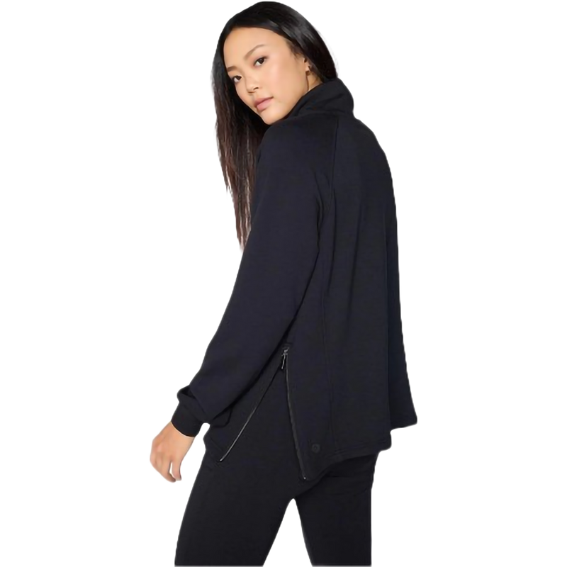 Women's Serenity Zip Mock Neck Pull Over, Featured Image