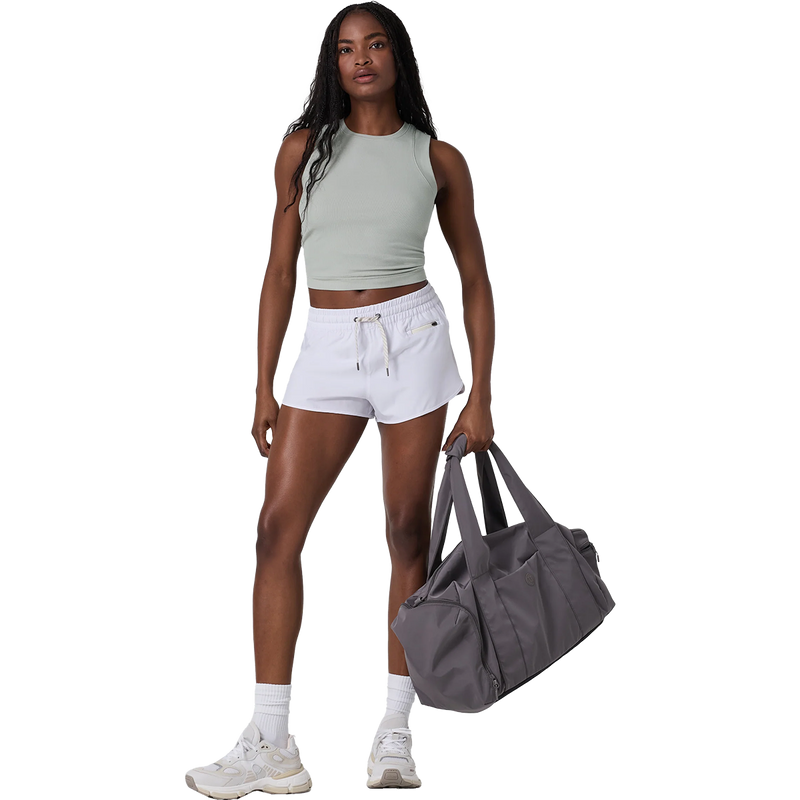 Women's SL Pose Piped Tank, Vuori Women's SL Pose Piped Tank in TLC Talc front