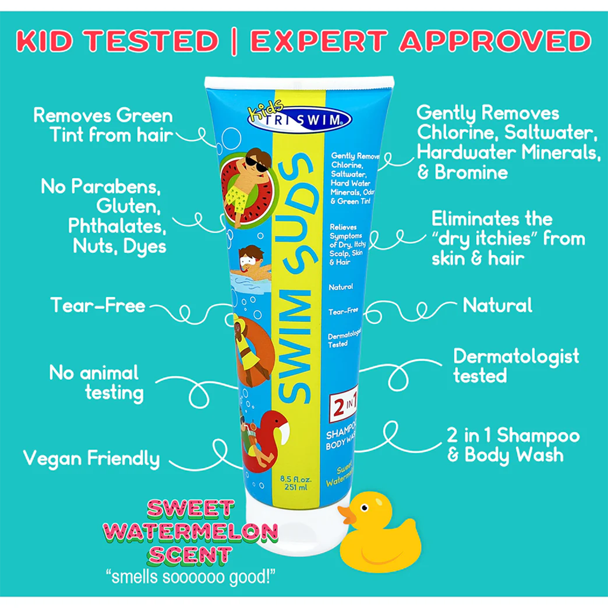 8.5oz Kids Natural Tear Free Swim Suds alternate view