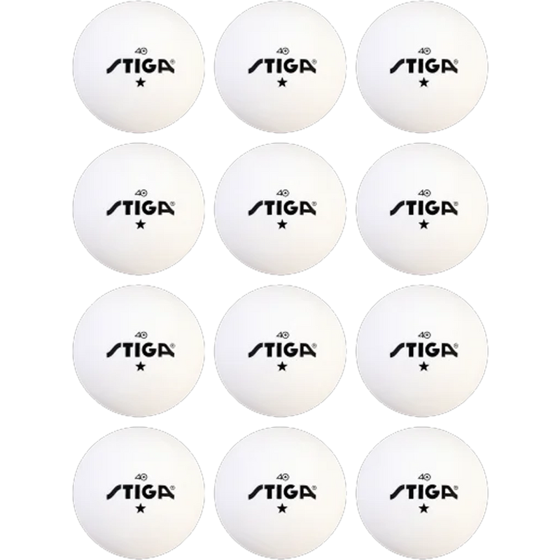 1-Star Table Tennis Balls (12 Pack), STIGA 1-Star Table Tennis Balls (12 Pack)