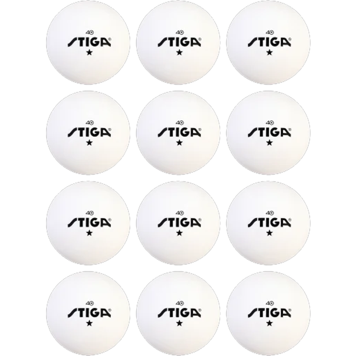 1-Star Table Tennis Balls (12 Pack) alternate view