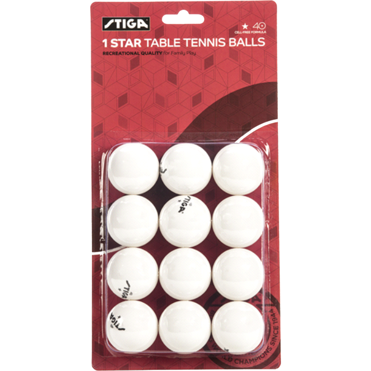 1-Star Table Tennis Balls (12 Pack) alternate view