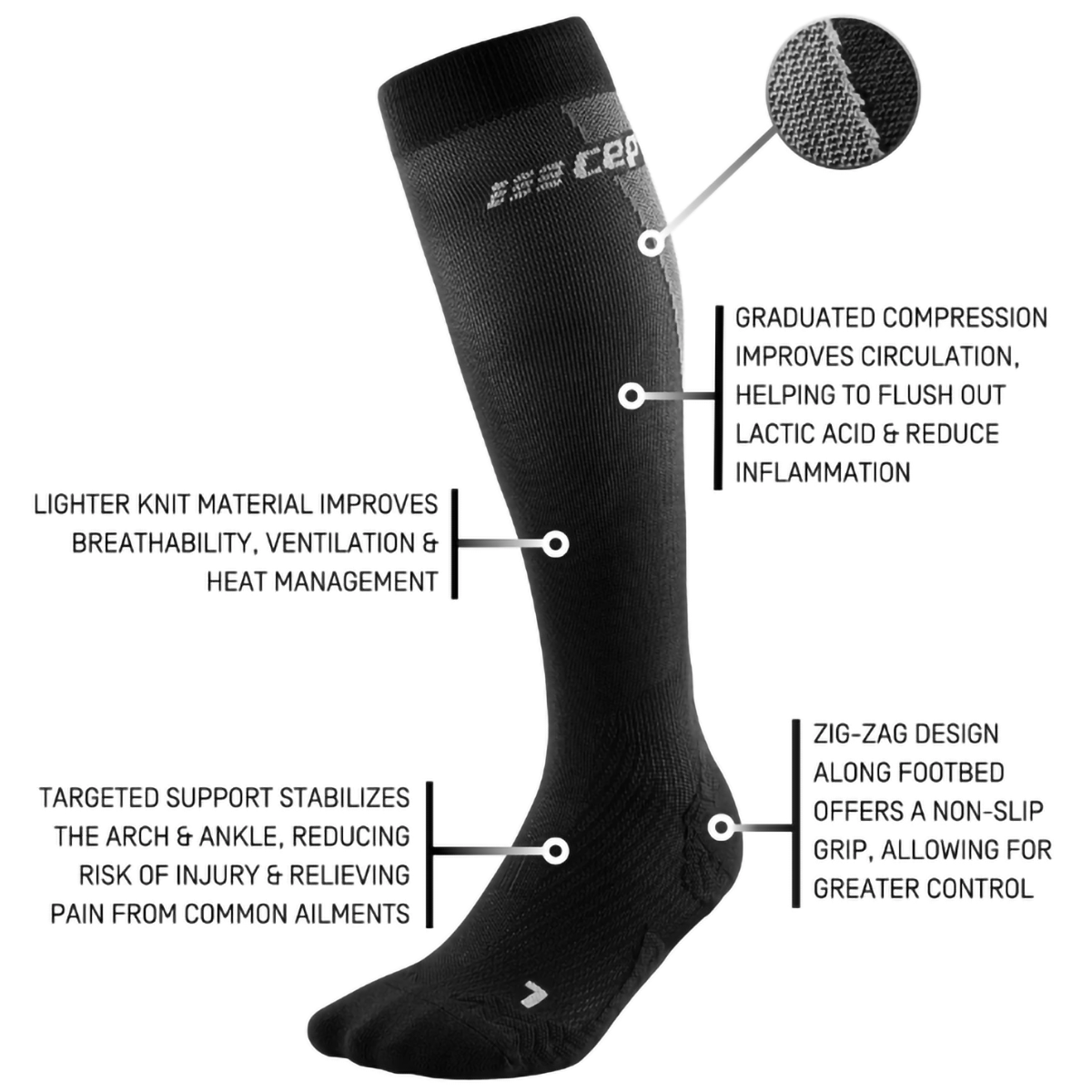 Men's UltraLight Tall Compression Socks alternate view