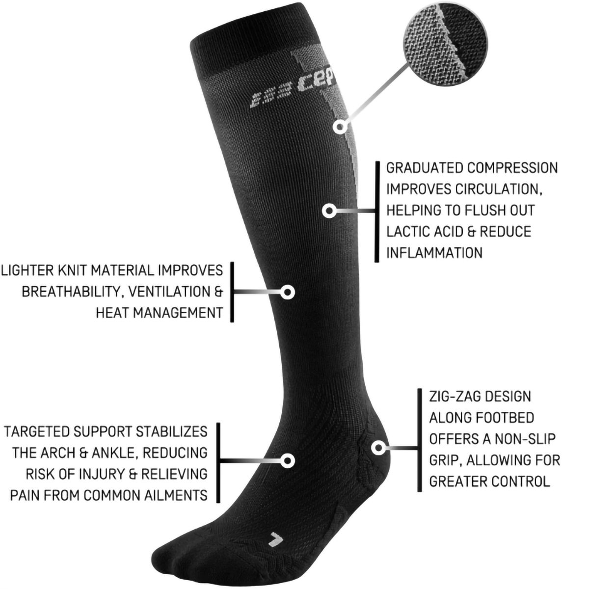 Women's UltraLight Tall Compression Socks alternate view