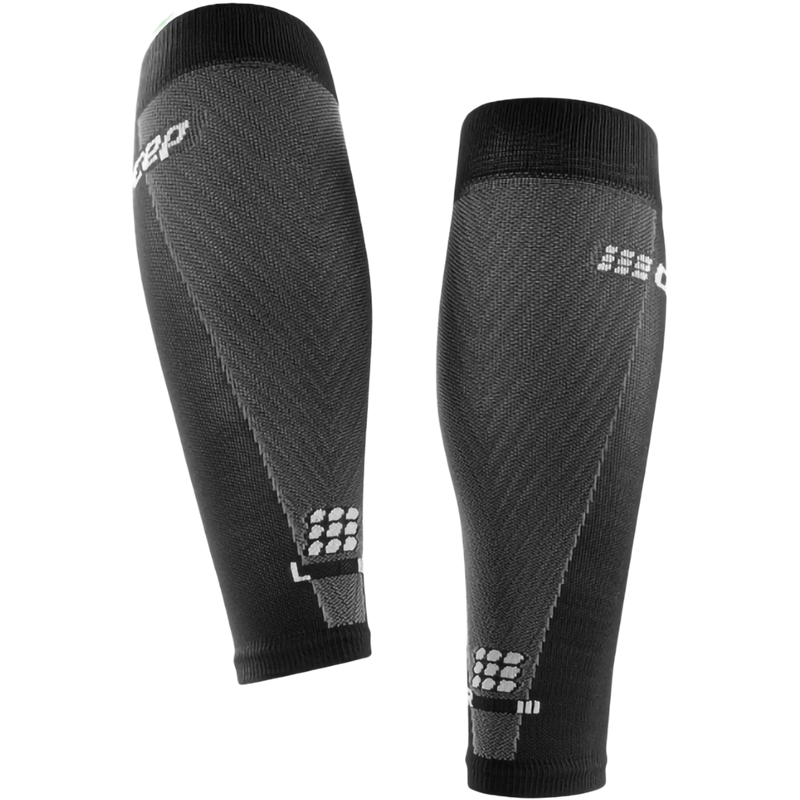 Women's UltraLight Compression Calf Sleeves, CEP Compression Women's UltraLight Compression Calf Sleeves in Black/Grey back