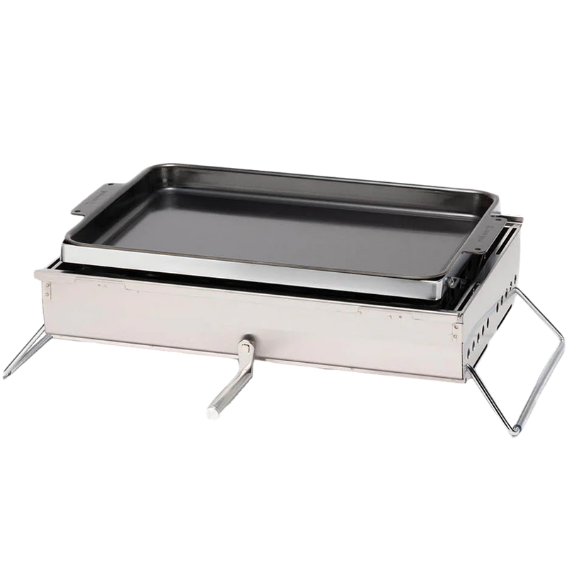 Double BBQ Box, Snow Peak Double BBQ Box with griddle