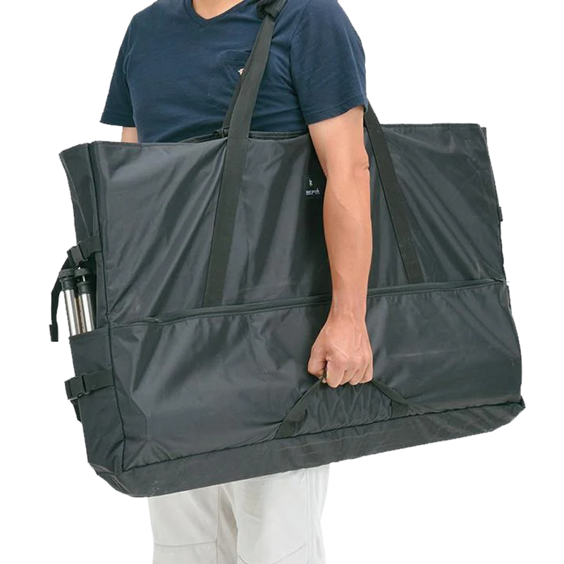 Jikaro Carrying Case, Snow Peak Jikaro Carrying Case over shoulder