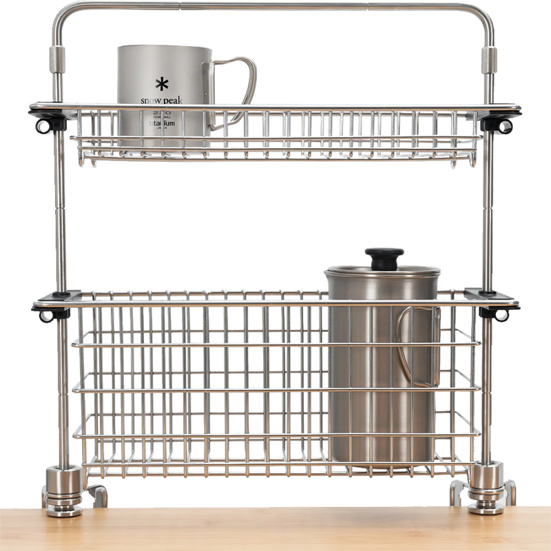 Deep Mesh Tray Half Unit, Snow Peak Deep Mesh Tray Half Unit on Table