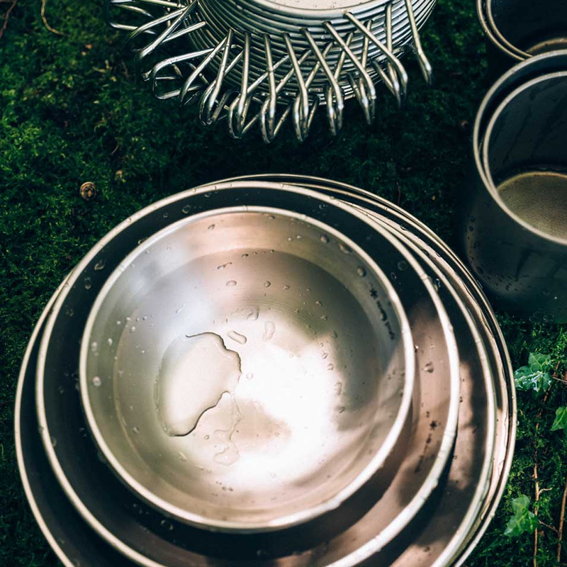 Tableware Set L, Snow Peak Tableware Set L at camp