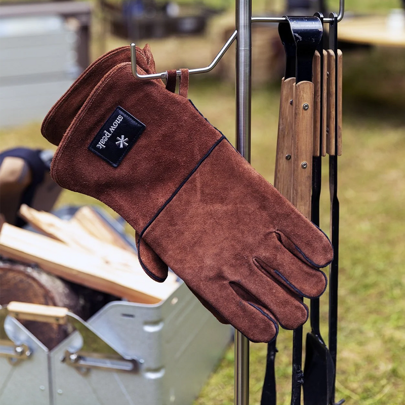 Fire Side Gloves, Snow Peak Fire Side Gloves at camp