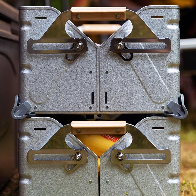 Stacking Shelf Container 50, Snow Peak Stacking Shelf Container 50 stacked