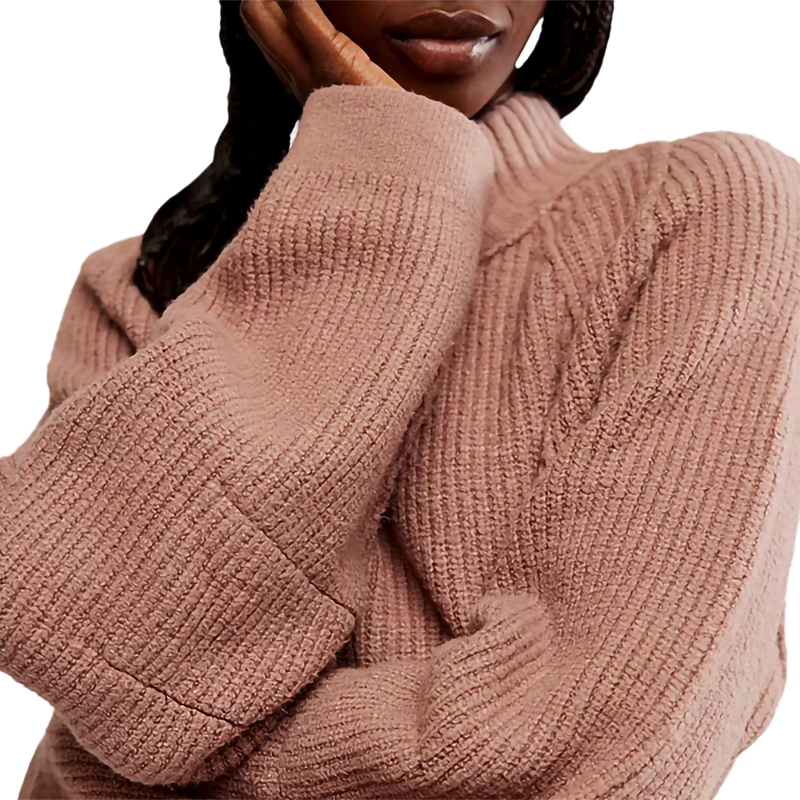 Women's Sunbeam Sweater, Free People Women's Sunbeam Sweater in Antler front