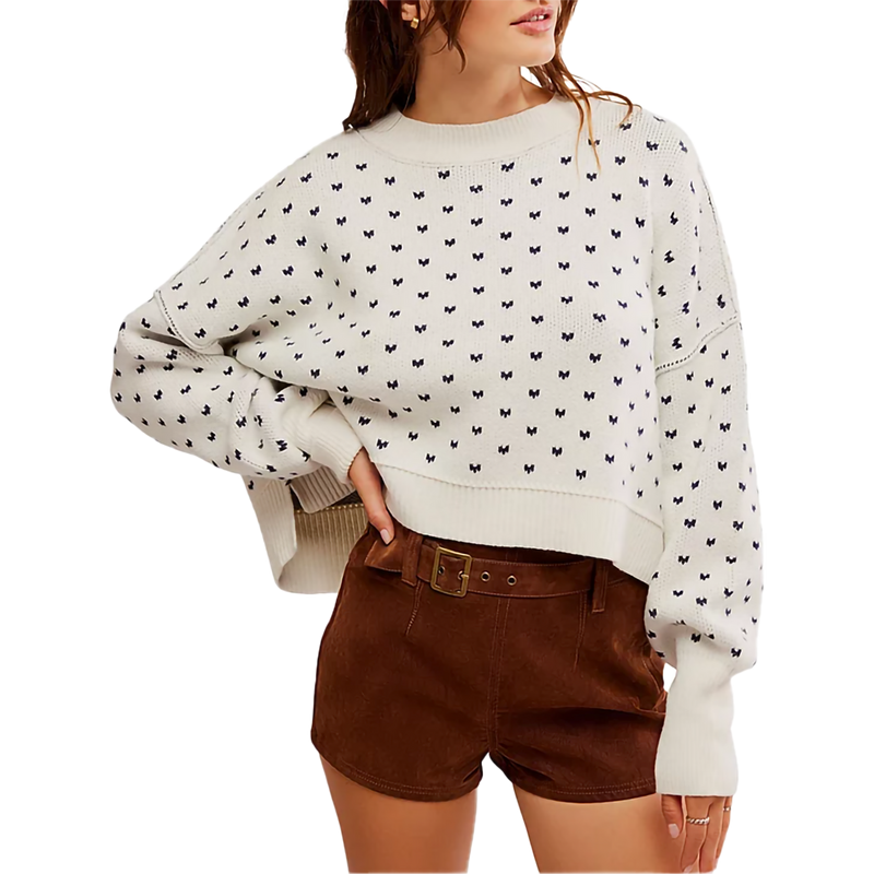 Women's Pattern Easy Street Crop, Featured Image