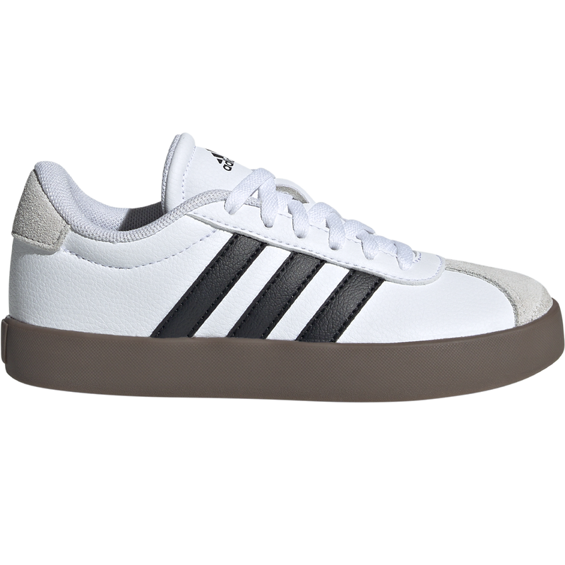 Adidas Youth VL Court 3.0 in White/Black/Grey
